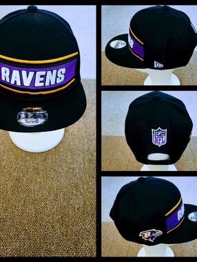 BALTIMORE RAVENS NFL FOOTBALL SNAPBACK HAT.